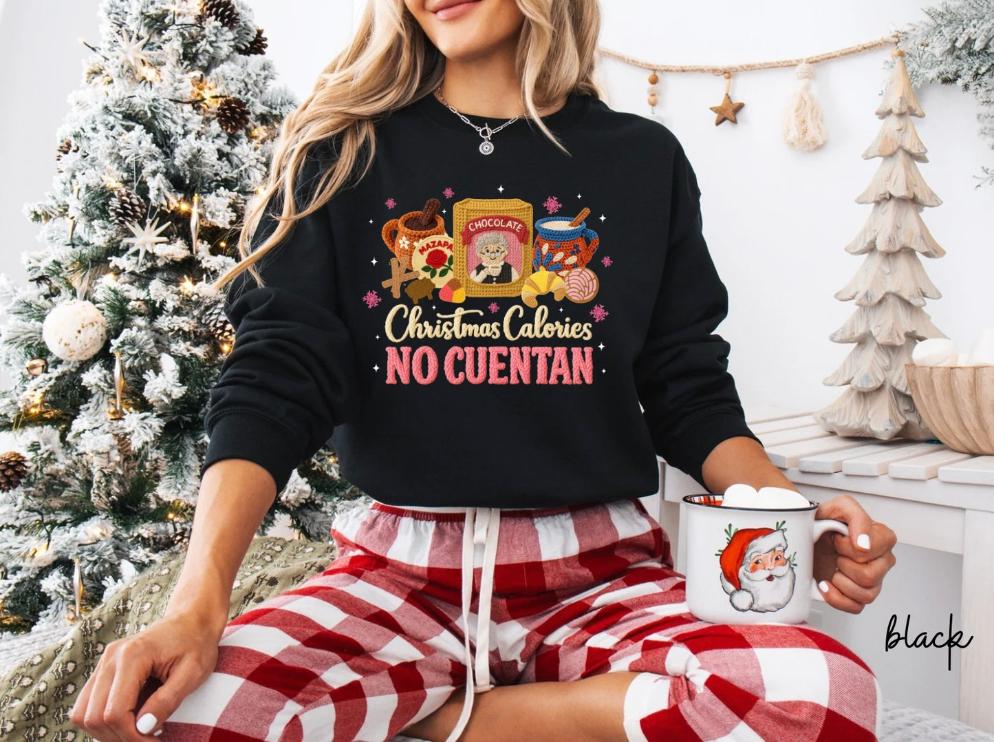 Christmas calories no cuentan yarn design
