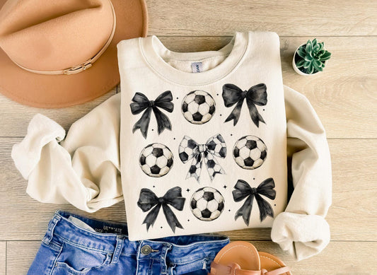Soccer black bows
