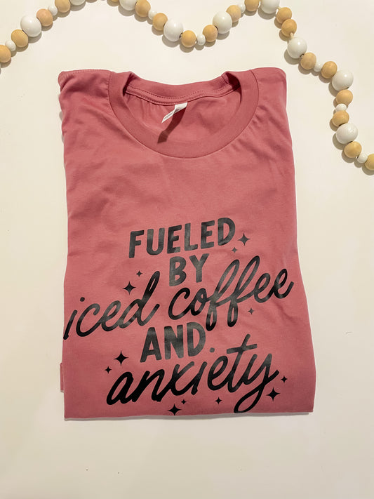 Iced coffee and anxiety shirt