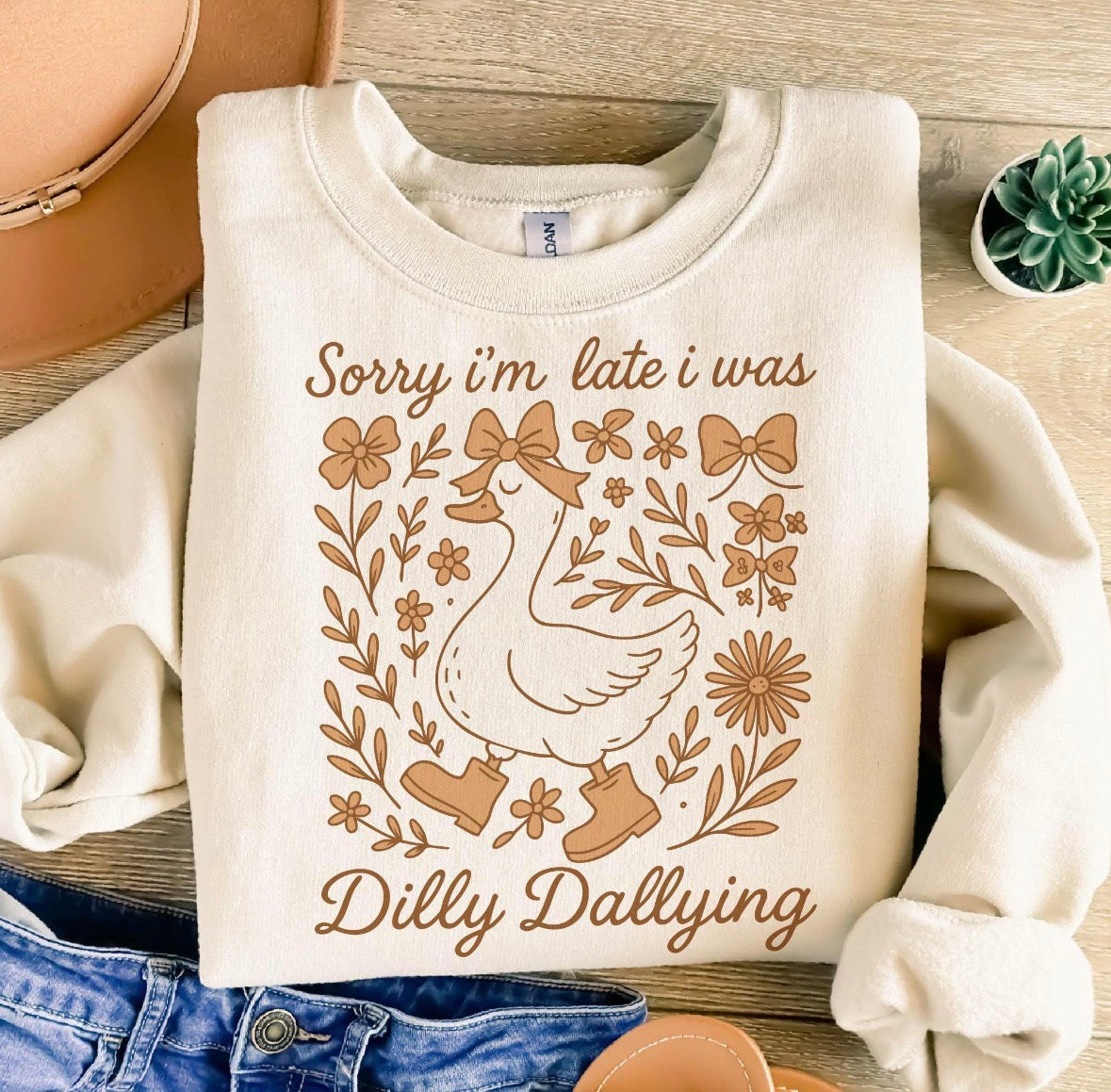 Silly late goose sweater