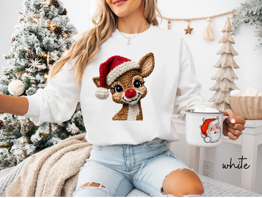 Yarn crochet raindeer