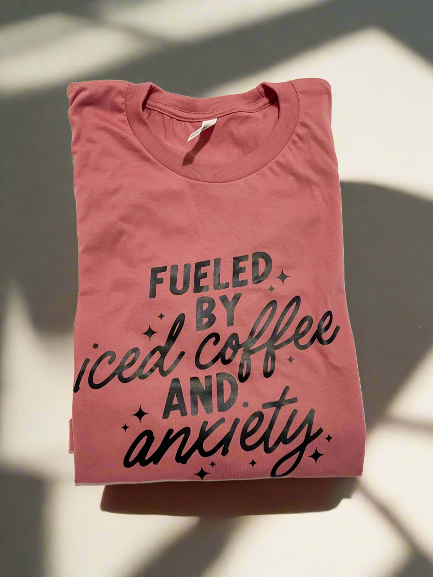 Iced coffee and anxiety shirt