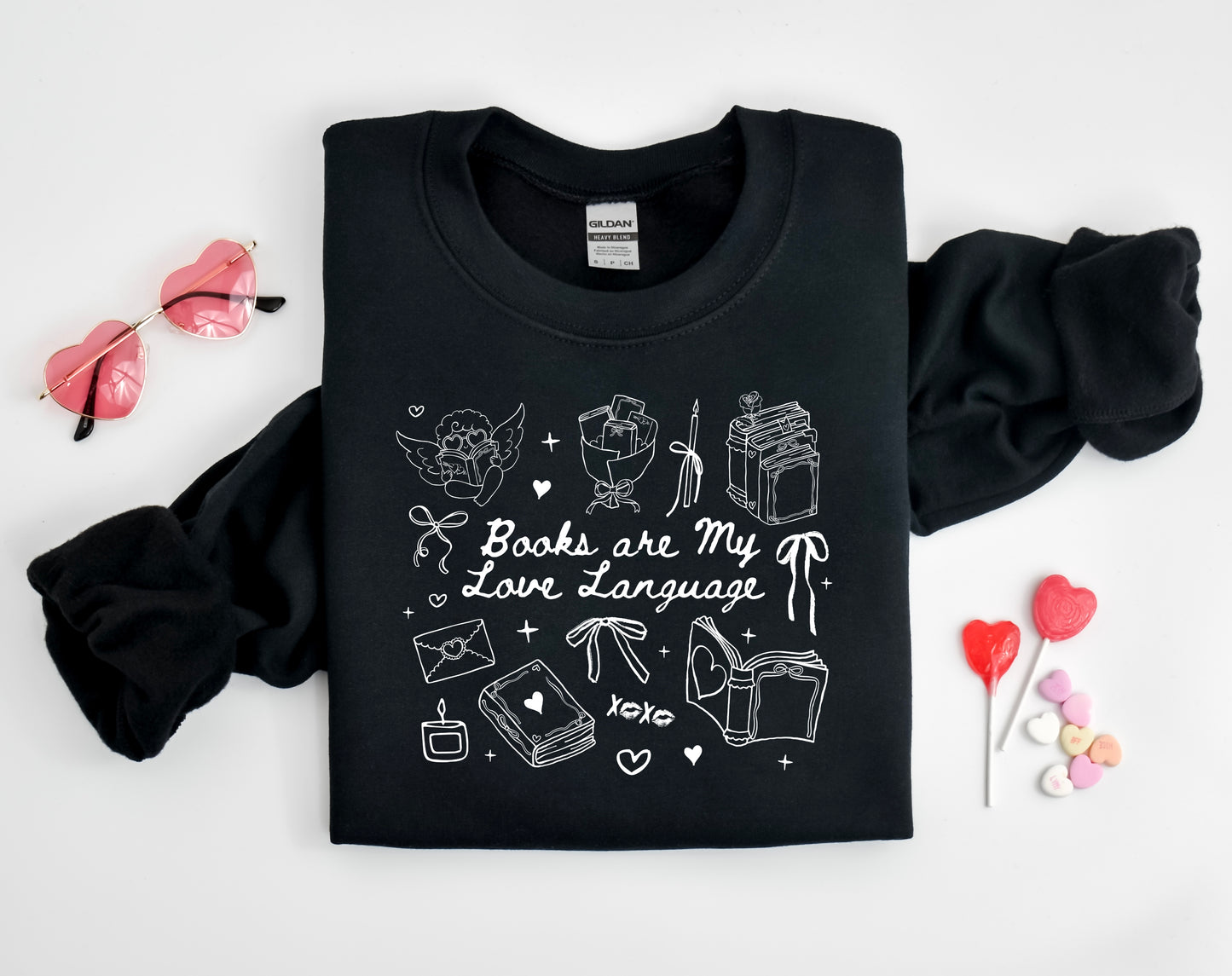 Books are my Valentine Sweatshirt