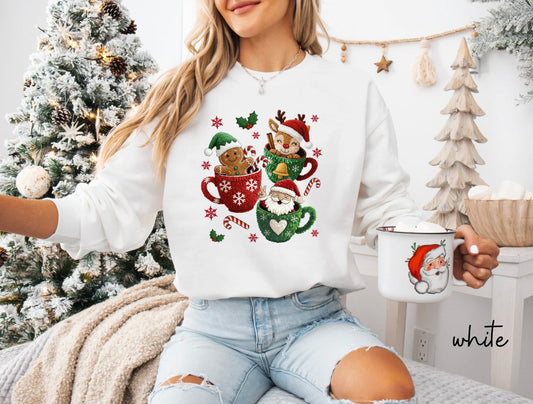 Christmas cups yarn design