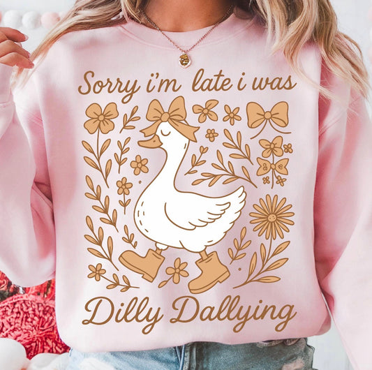 Silly late goose sweater
