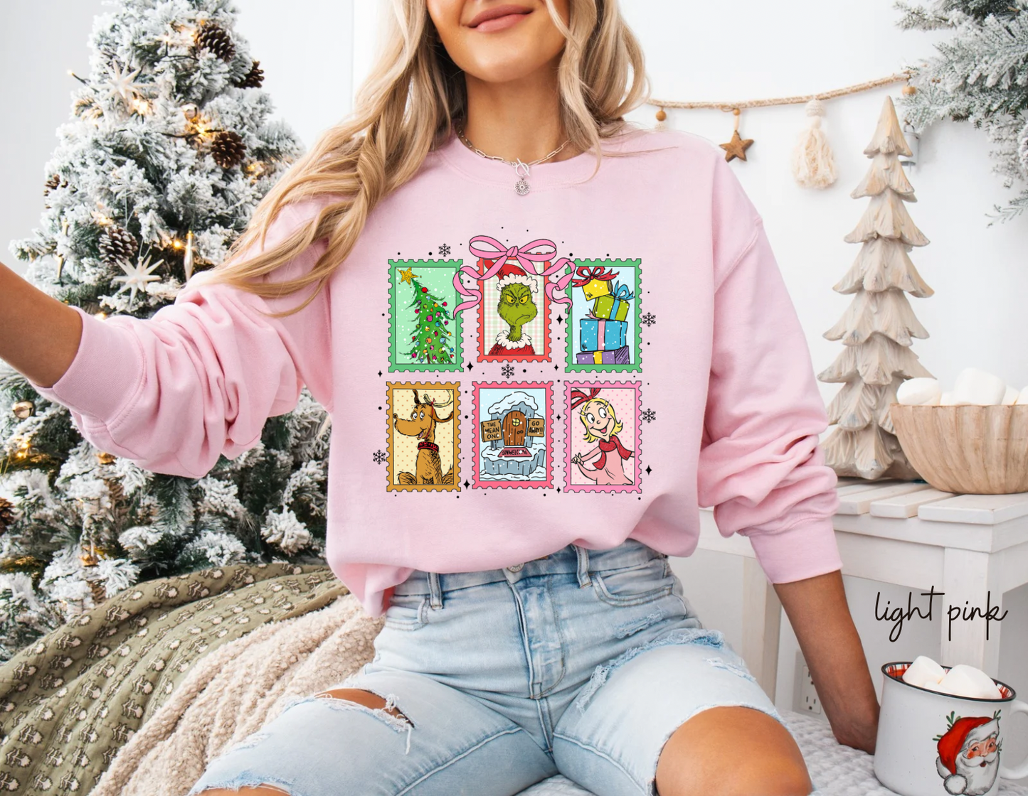 Grinch christmas stamps
