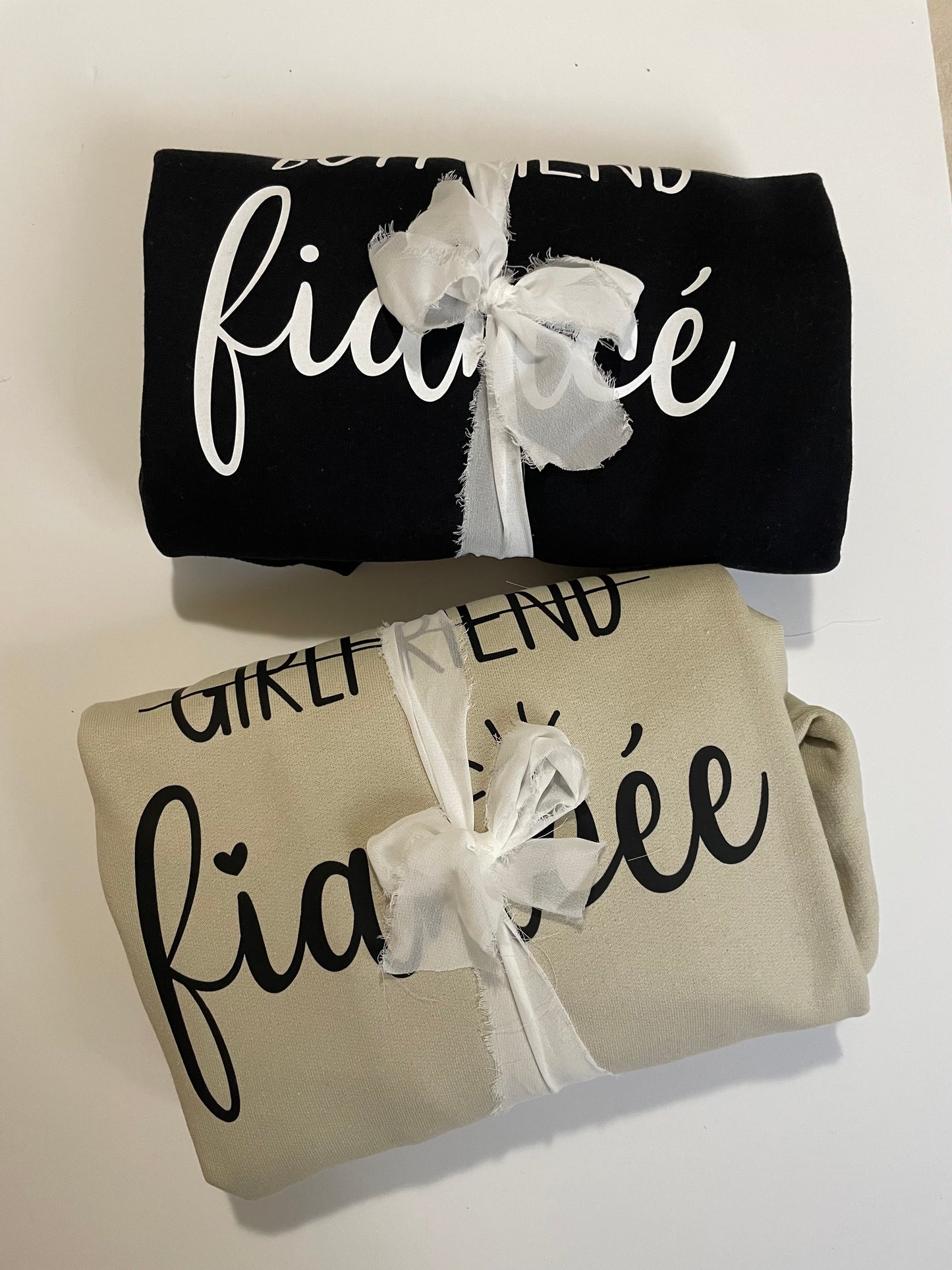 Custom Fiance sweaters