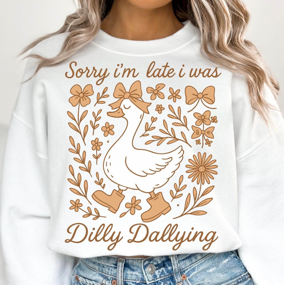 Silly late goose sweater