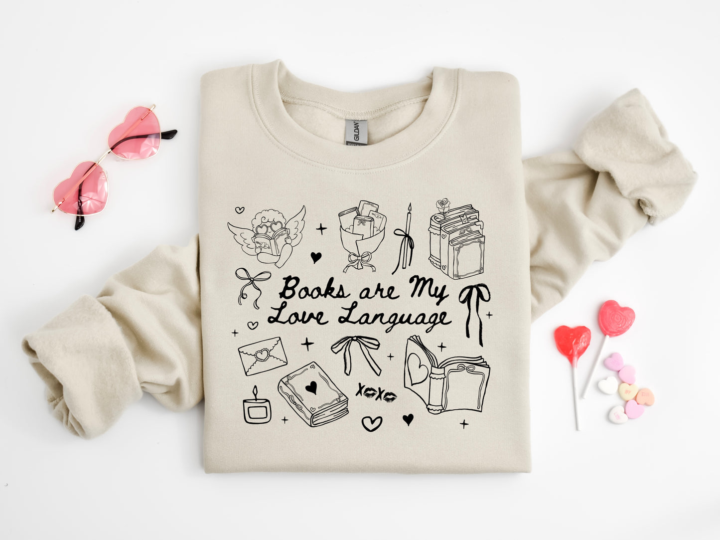 Books are my Valentine Sweatshirt