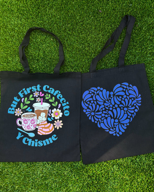 Corazon talavera azul tote