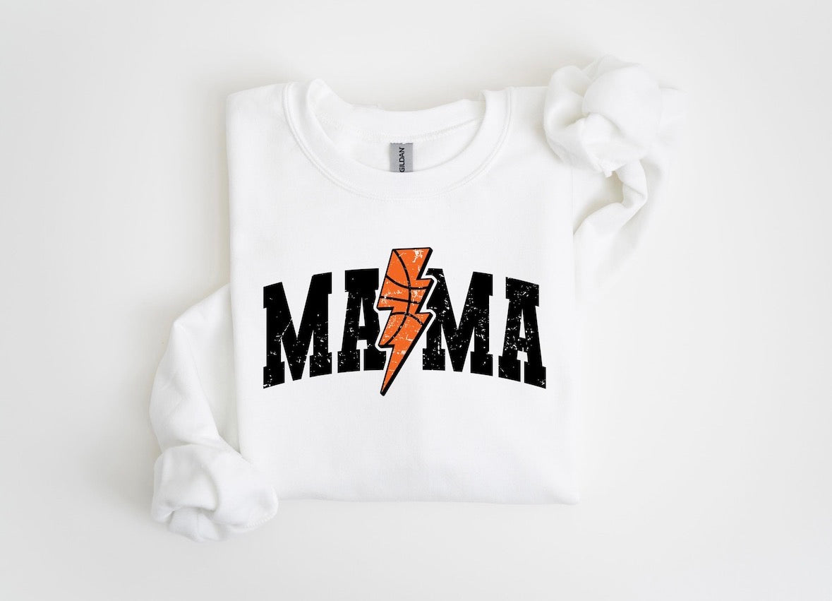 Basketball Bolt Mama Sweatshirt