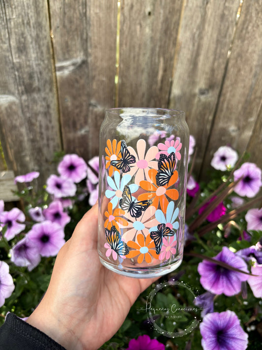 Flowers and Butterflies cup